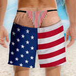 Custom Funny Patriotic Men Swim Trunks - Personalized Summer Vacation And Travel Gifts For Men - Professional Beach Bum