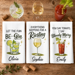 Custom Kitchen Towel - Personalized Birthday Gifts For Cocktail Lovers - Simply Being Me