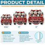 Custom Snowman Premium 3D Ornament - Personalized America 250th Anniversary Christmas Gifts For Family - Celebrating Home And Holiday