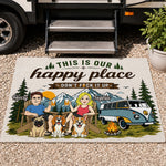 Custom Home Decor Decorative Mat - Personalized Birthday Camping Gifts For Campers, Couple, Dog Lovers - Life Is Better Outdoors Together