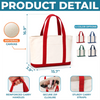Custom Canvas Tote Bag - Personalized Summer Vacation And Travel Gifts For Mom, Dad, Brother, Sister - Family Time At Sea