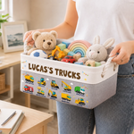 Custom Kids Storage Basket - Personalized Back To School Gifts For Kids, Baby - Where Fun Playtime Never Ends
