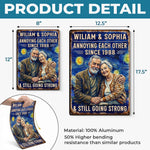 Custom Photo Home Decor Metal Sign - Personalized Anniversary Wedding Gifts For Husband, Wife, Couple - Best Husband And Wife Memories