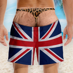 Custom Funny Men Swim Trunks - Personalized Summer Vacation And Travel Gifts For Men - Handle With Humor