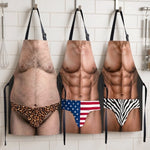 Custom Funny Patriotic Apron With Pocket - Personalized Birthday Gifts For Men - Meat Me At The Grill