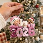 Custom First Christmas Acrylic Ornament - Personalized Christmas Baby Shower, Gender Reveal Gifts For New Moms, New Dads, Grandparents - Our Greatest Blessing Ever