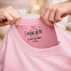 Custom Inside Neck Print T-Shirt - Personalized Anniversary Wedding Gifts For Husband And Wife, Him And Her - Hidden Love Message
