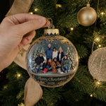 Custom Photo Acrylic Ornament - Personalized Christmas Birthday Gifts For Family - Happiness Is Hanging Right Here