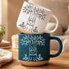 Custom Pottery Mug - Personalized Anniversary Wedding Gifts For Husband And Wife, Him And Her - Our Love Tree