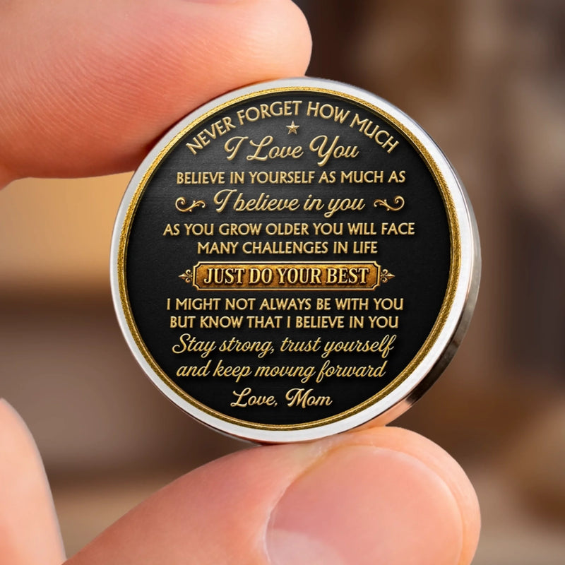 Custom Pocket Hug - Personalized Birthday Gifts For Son, Daughter - Believe In Your Own Strength