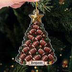 Custom Sport Acrylic Ornament - Personalized Christmas Birthday Gifts For Football Players, Coaches, Sports Fans - Hit Hard And Live Free
