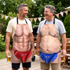 Custom Funny Patriotic Apron With Pocket - Personalized Birthday Gifts For Husband, Son, Grandson, Brother, Grandpa, Dad, Yourself - Cooking Up Too Much Heat
