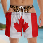 Custom Funny Men Swim Trunks - Personalized Summer Vacation And Travel Gifts For Men - Caught With Pants Down