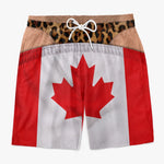 Custom Funny Men Swim Trunks - Personalized Summer Vacation And Travel Gifts For Men - Caught With Pants Down