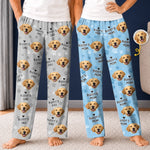 Custom Photo Pajama Pants - Personalized Birthday Gifts For Dog Lovers, Dad, Mom - Snuggle With My Pet