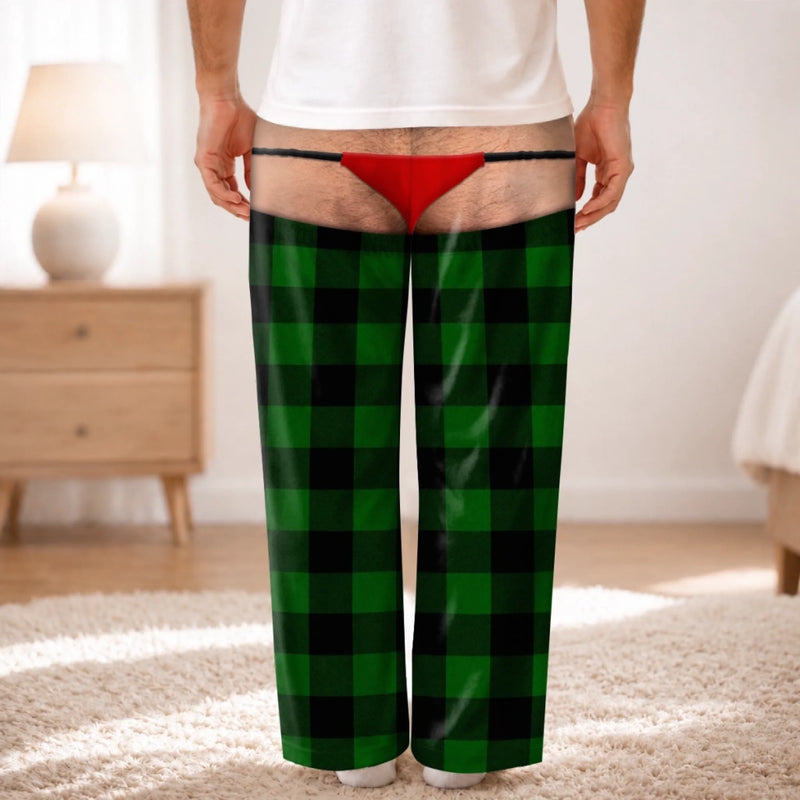 Custom Funny Pajama Pants - Personalized Christmas Birthday Gifts For Husband, Son, Grandson, Brother, Grandpa, Dad, Yourself - Festive And Unprepared