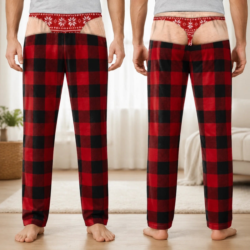 Custom Funny Pajama Pants - Personalized Christmas Birthday Gifts For Men - Oops That Was My Last Layer