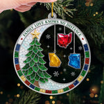 Custom Long Distance Acrylic Ornament - Personalized Christmas Birthday Gifts For Family - Christmas Sparkles Brighter With Family