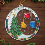 Custom Long Distance Acrylic Ornament - Personalized Christmas Birthday Gifts For Family - Christmas Sparkles Brighter With Family