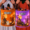 Custom LED Light Bucket Bag - Personalized Halloween Birthday Gifts For Kids - Trick Or Treat Spooky