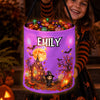 Custom LED Light Bucket Bag - Personalized Halloween Birthday Gifts For Kids - Trick Or Treat Spooky