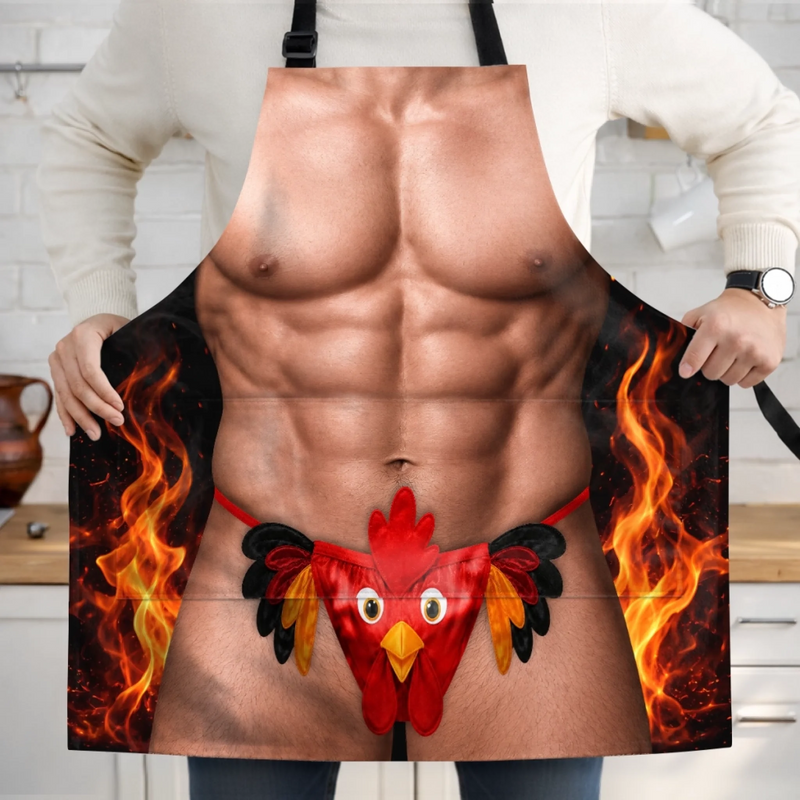 Custom Funny Apron With Pocket - Personalized Birthday Gifts For Men - Built For Good Times