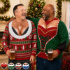 Custom Funny Ugly Sweatshirt - Personalized Christmas Birthday Gifts For Husband, Son, Grandson, Brother, Grandpa, Dad, Yourself - Light Up The Holiday Party