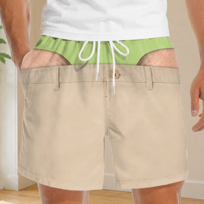 Custom Funny Patriotic Casual Shorts - Personalized  Birthday Gifts For Men, Golf Lovers, Sports Fans - Sun Out Buns Out Everyday