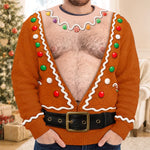 Custom Funny Ugly Sweatshirt - Personalized Christmas Birthday Gifts For Men - Bringing The Heat This Season