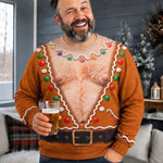 Custom Funny Ugly Sweatshirt - Personalized Christmas Birthday Gifts For Men - Bringing The Heat This Season
