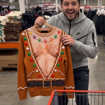Custom Funny Ugly Sweatshirt - Personalized Christmas Birthday Gifts For Men - Bringing The Heat This Season