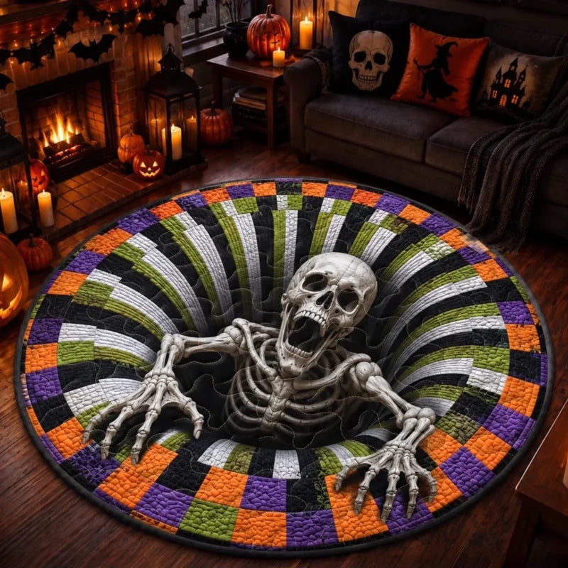 Custom 3D Octopus Vortex Mat - Personalized Spooky Halloween Decor - Spooky Season