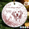 Custom Photo Ceramic Ornament - Personalized Pet Christmas Memorial Sympathy Gifts For Dogs, Cats - Forever Our Sweetest Friend
