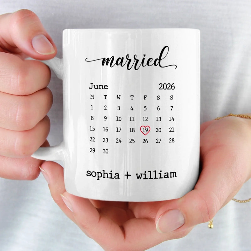 Custom Photo Mug - Personalized Anniversary Wedding Gifts For Husband And Wife, Him And Her - Together Is Our Favorite Place