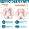 Custom Photo Heart Bunny Plush - Personalized Baby Shower, Gender Reveal Gifts For New Moms, New Dads, New Parents - Our Little Miracle