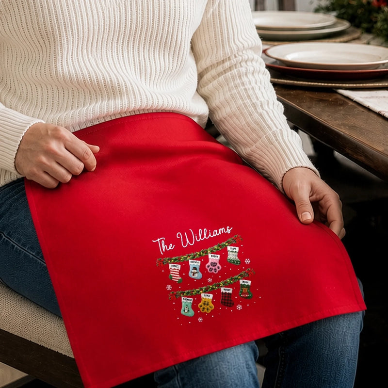 Custom Cotton Napkin - Personalized Christmas Birthday Gifts For Mom, Dad, Brother, Sister - Believe In Holiday Magic