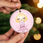 Custom Ceramic Ornament - Personalized Christmas Birthday Gifts For Kids - Little Dumpling Big Joy