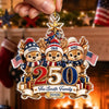 Custom Acrylic Ornament - Personalized America 250th Anniversary Christmas Gifts For Mom, Dad, Brother, Sister - Christmas Cheer Starts Here