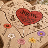 Custom Shaped Wooden Art Puzzle - Personalized Mother's Day Father's Day Birthday Gifts For Mom, Dad, Grandma, Grandpa - Where Every Piece Holds Love