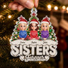 Custom Acrylic Ornament - Personalized Best Friend Christmas Birthday Gifts For Women, Besties, Sisters, BFF - Merry Times Together, Always