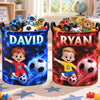 Custom Laundry Basket - Personalized Birthday Gifts For Kids - Future Football Star In Training