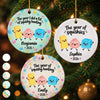 Custom Squishy Ceramic Ornament - Personalized Christmas Birthday Gifts For Kids - Squishy Little Holiday Joy