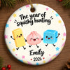 Custom Squishy Ceramic Ornament - Personalized Christmas Birthday Gifts For Kids - Squishy Little Holiday Joy