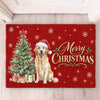 Custom Photo Home Decor Decorative Mat - Personalized  Christmas Birthday Gifts For Dog Cat Lovers, Dog Dad And Mom, Cat Owners - Happiness Has Paws