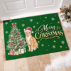 Custom Photo Home Decor Decorative Mat - Personalized  Christmas Birthday Gifts For Dog Cat Lovers, Dog Dad And Mom, Cat Owners - Happiness Has Paws