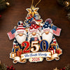 Custom Acrylic Ornament - Personalized America 250th Anniversary Christmas Gifts For Mom, Dad, Brother, Sister - Cherishing Every Family Moment