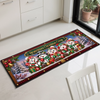 Custom Snowman Runner Rug - Personalized Christmas Birthday Gifts For Grandma, Grandpa - Home Is Where Christmas Is