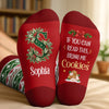 Custom Crew Socks - Personalized Christmas Birthday Gifts For Mom, Dad, Brother, Sister - Home Feels Extra Cozy