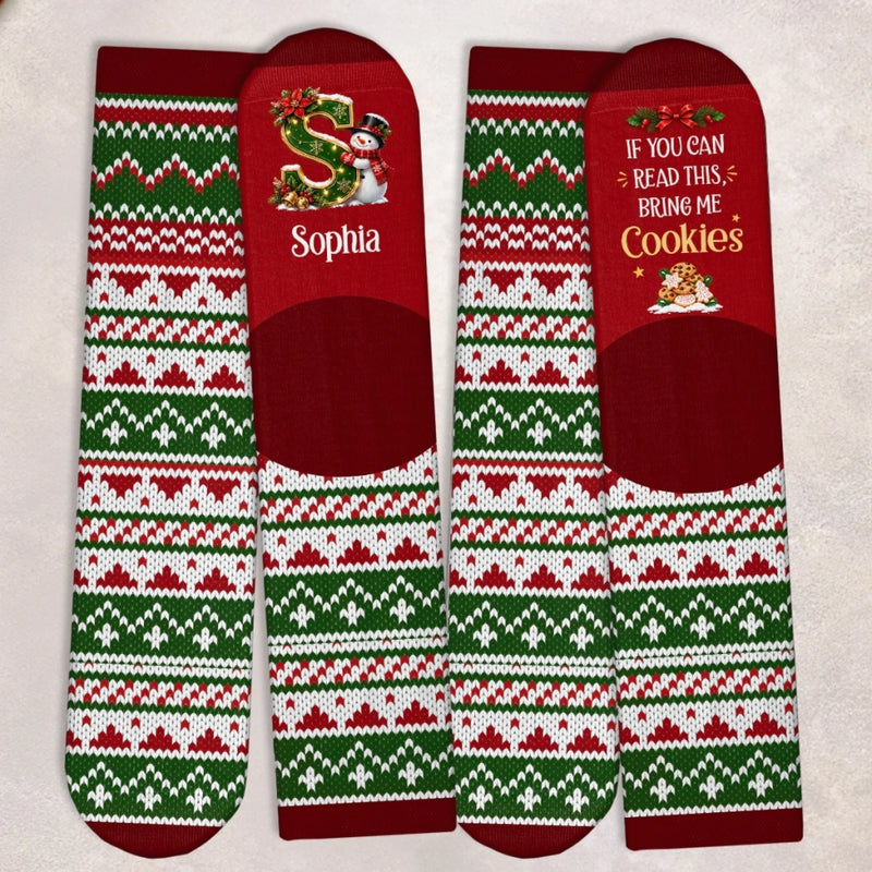 Custom Crew Socks - Personalized Christmas Birthday Gifts For Mom, Dad, Brother, Sister - Cozy Vibes All Season