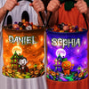 Custom LED Light Bucket Bag - Personalized Halloween Birthday Gifts For Kids - Spooky Sweet Night Of Fun